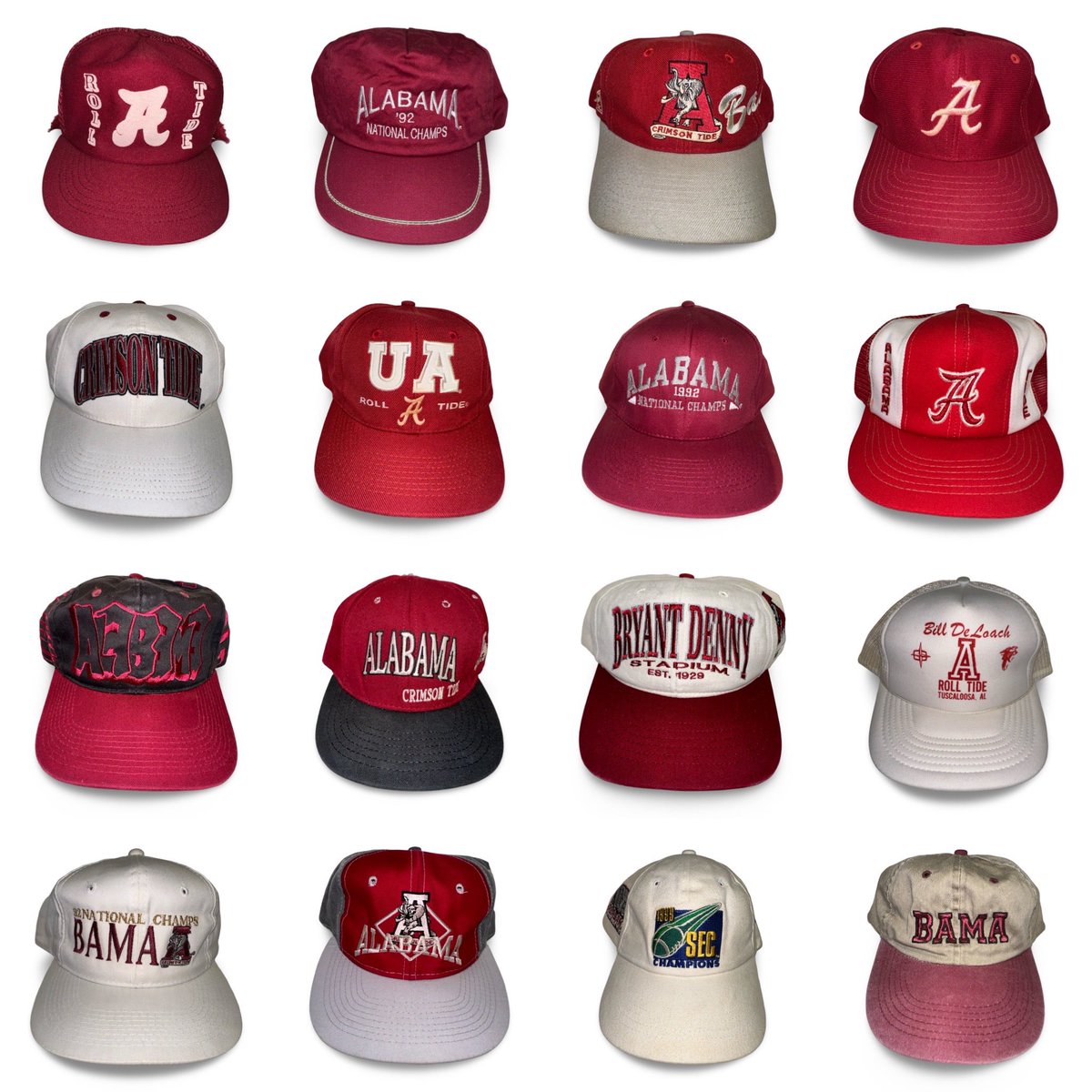 Alabamavtg's tweet photo. 60+ vintage bama hats. This Friday at 11 AM cst. https://t.co/lgnf6M6zHn https://t.co/XiCp6L0xzd