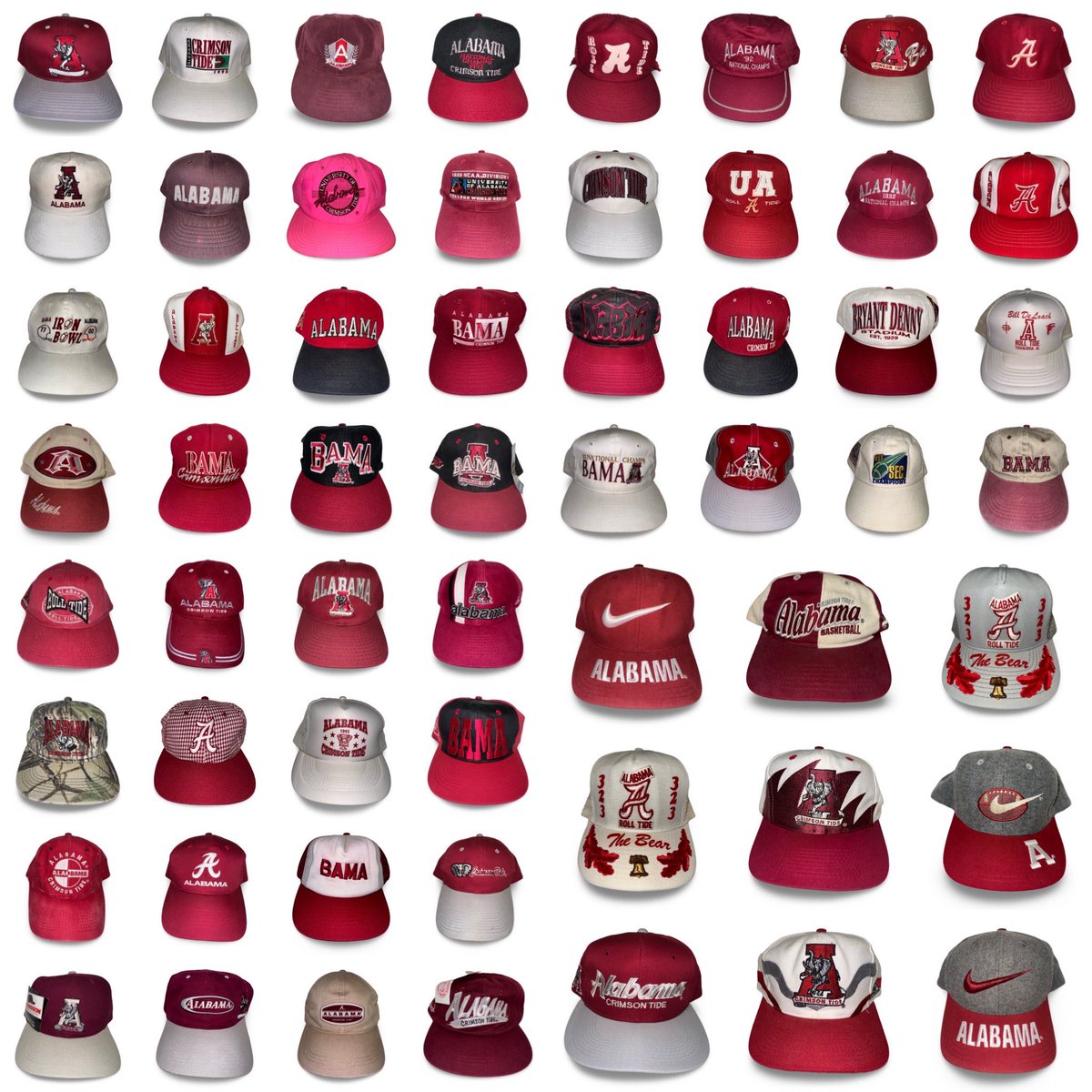 Alabamavtg's tweet photo. 60+ vintage bama hats. This Friday at 11 AM cst. https://t.co/lgnf6M6zHn https://t.co/XiCp6L0xzd