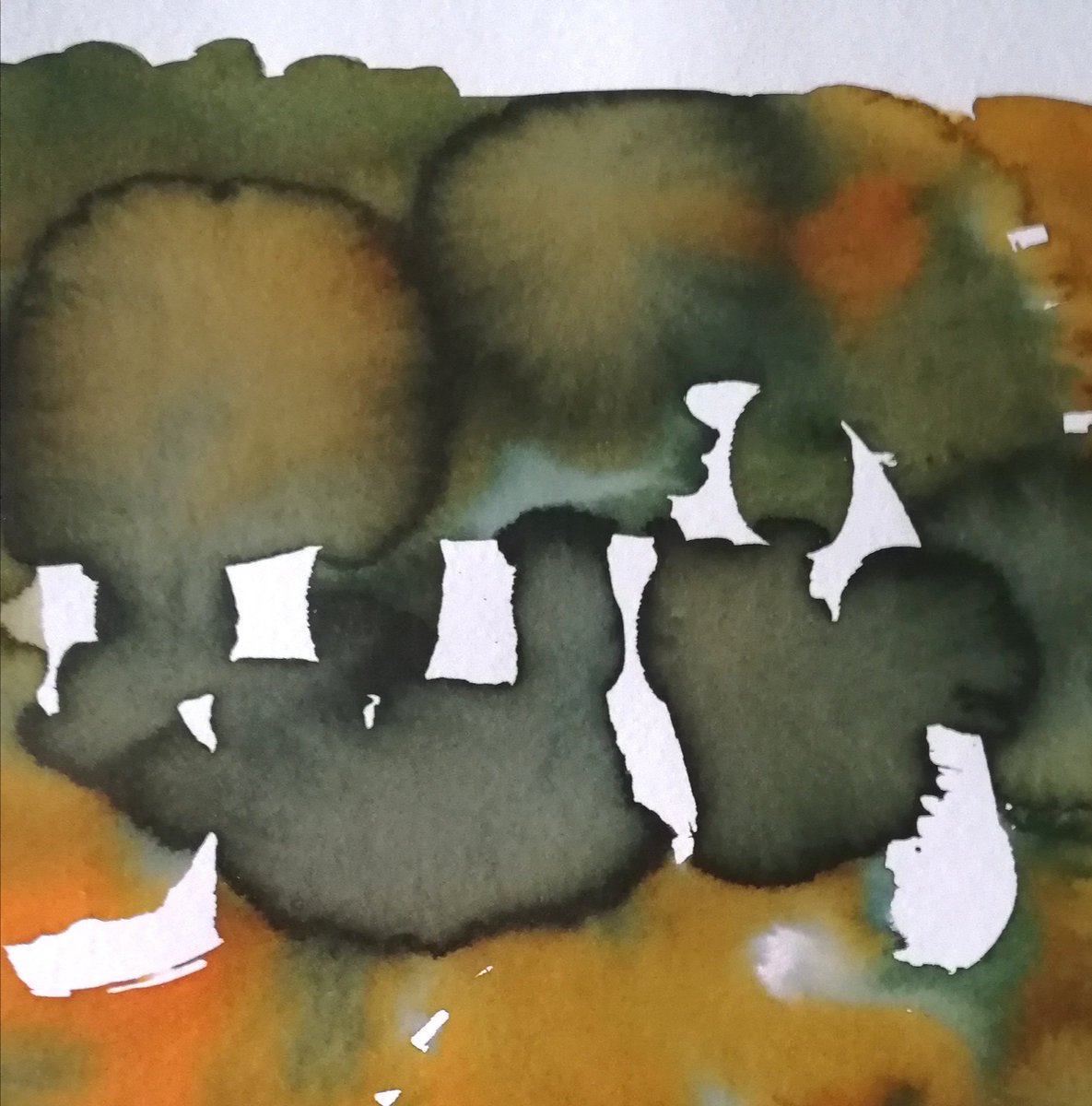 y_isami's tweet image. #inkonpaper #abstract