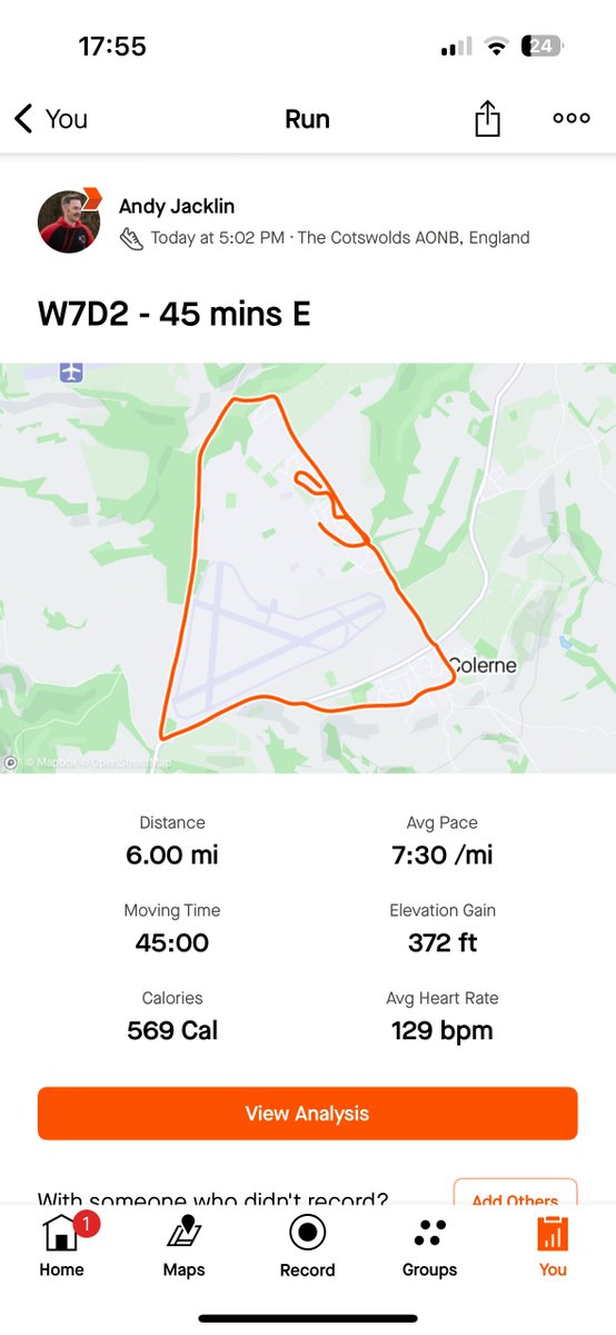 AJRunningCoach's tweet image. Today’s 45-min Easy run was a test. I pushed the pace to 7:30 min/mile and managed a HR of 129bpm on a hilly route. 

5 months ago at the same pace my HR was 148bpm

Progress is the best motivation! 🔥 

On to Intervals tomorrow! 

AJ

#RunningProgress #AJRunningCoach