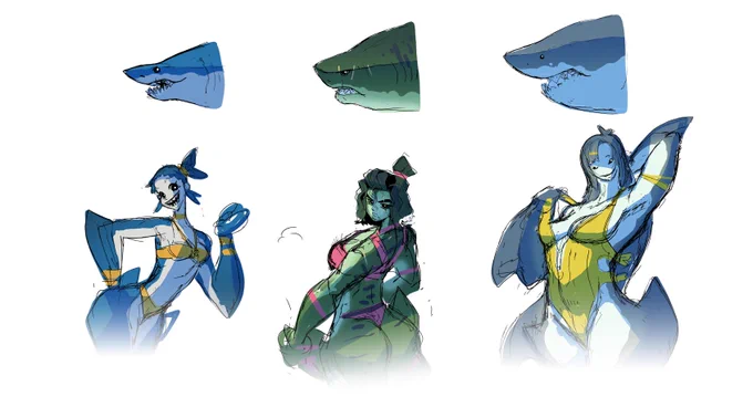 Shark Sketches 