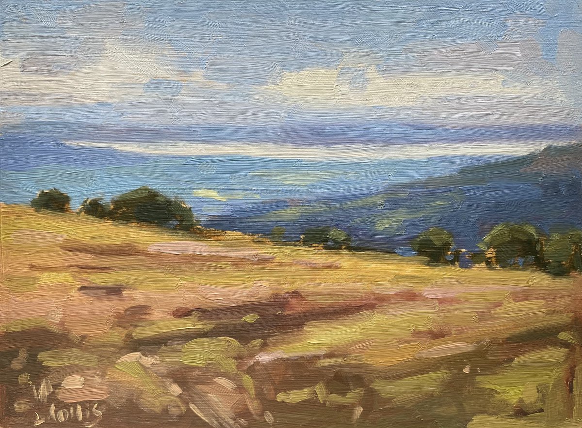LouiseCollisArt's tweet photo. Mynydd Varteg Fawr to the Bristol Channel
8”x6” oil on board
.
Painted en plein air last month from a great open viewpoint just up the road.
#wales #bristolchannel #pleinairpainting #oilpainting #welshvalleys #welshart #varteg #onmydoorstep #mynyddvarteg #Bristol https://t.co/SExcODpkC0