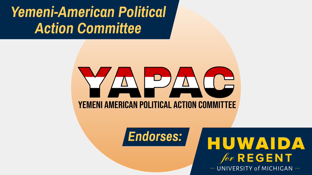 huwaida4umich's tweet photo. 🚨ENDORSEMENT ALERT!!🚨 We are proud to receive an endorsement from the Yemeni American Political Action Committee. Join the movement by visiting https://t.co/h72DWN41r4 link in bio!
#Huwaida4Umich #progressivedem #mdp #MichiganDems #annarbor #umich #studentsfirst #goblue https://t.co/gnrQDewgGx