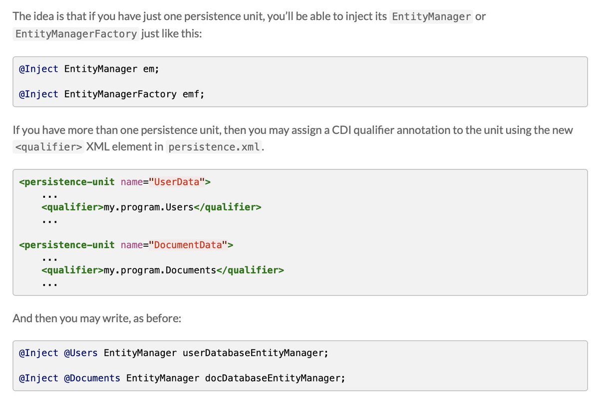 A new feature coming as part of the <a href="/JakartaEE/">Jakarta EE</a> 11 platform: injecting JPA with CDI.
in.relation.to/2024/08/20/cdi…