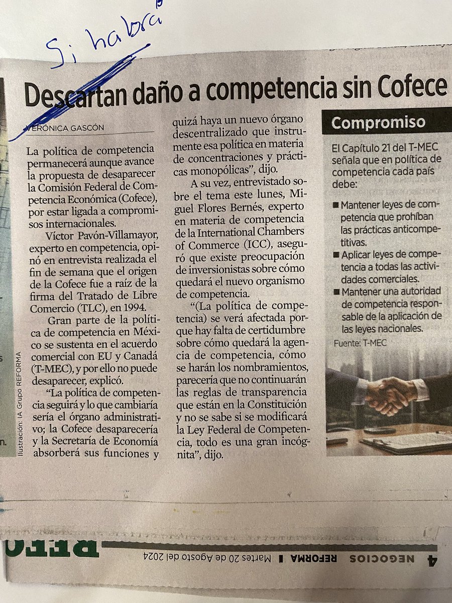 mfbernes's tweet image. Si habrá daño a la #competencia, sin @cofecemx  e @IFT_MX  las decisiones serán políticas y hay peligro de chantaje a las empresas. @ICCMEXICO #antitrust
