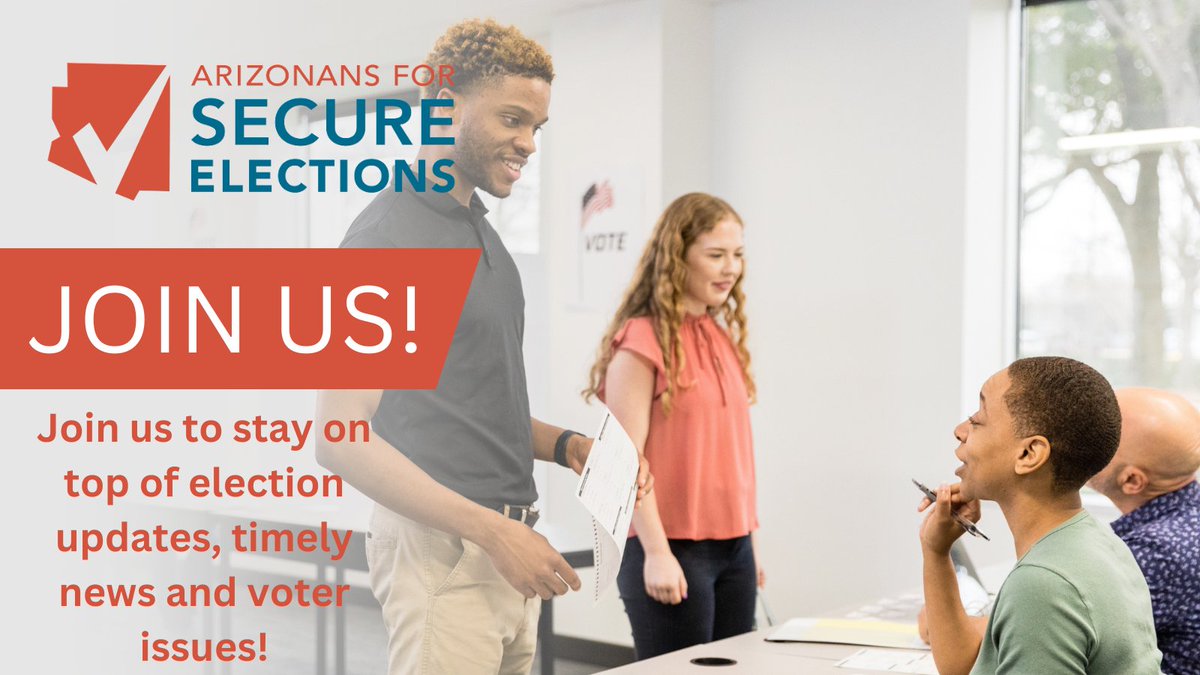SecureVoteAZ's tweet image. Want to stay on top of? 
🗳️Election updates 
🗳️Timely news 
🗳️Voter issues  

Together, we can stay informed on the tried-and-true systems in place across our great state that safeguard Arizona elections.  

Learn more here: secureelectionsaz.com/newsletter-sig…?