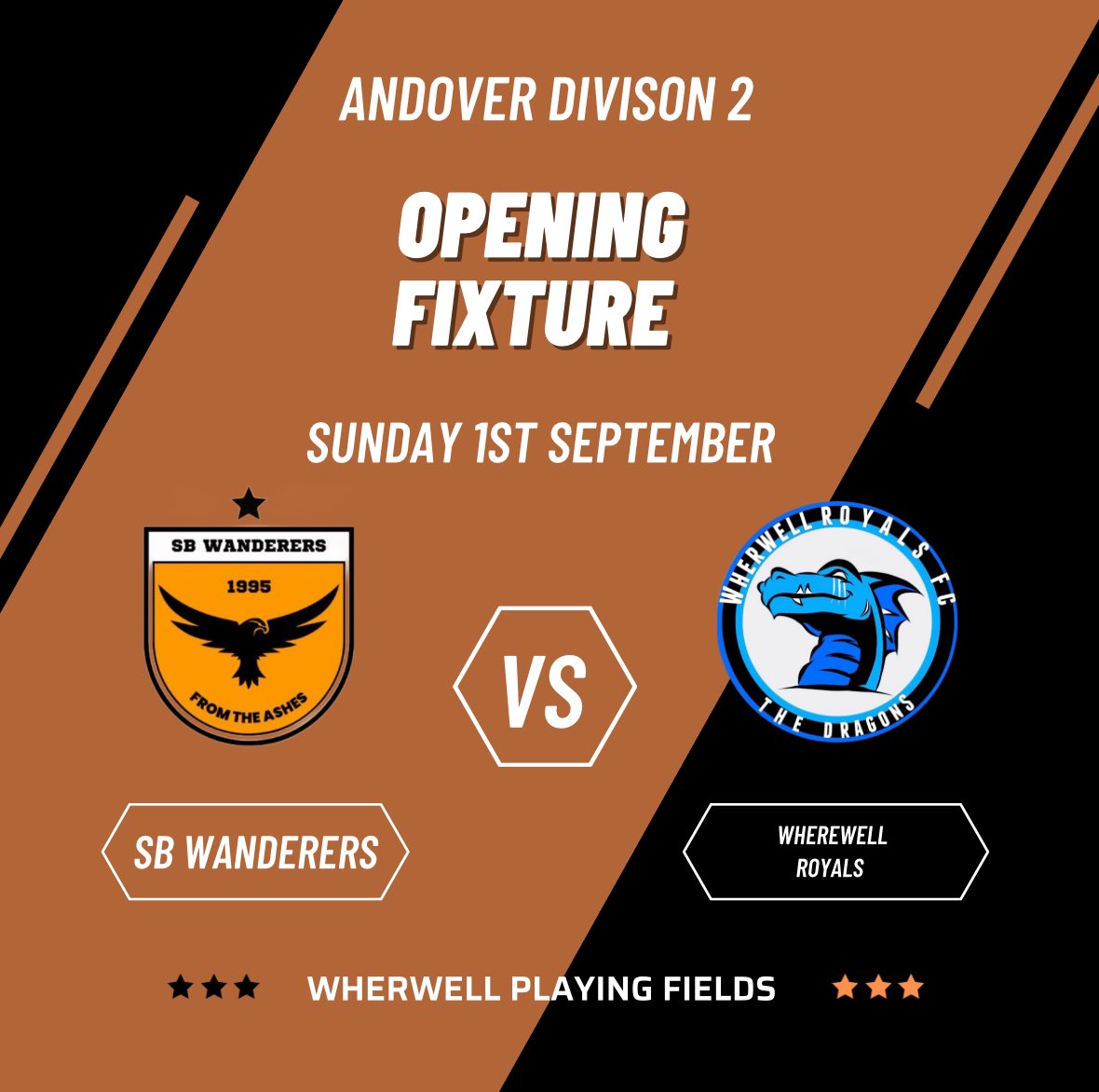 Pre season complete! Now for the proper stuff, our first game of the season is a tough away fixture to last years division 3 winners, Wherwell Royals, Let’s get it