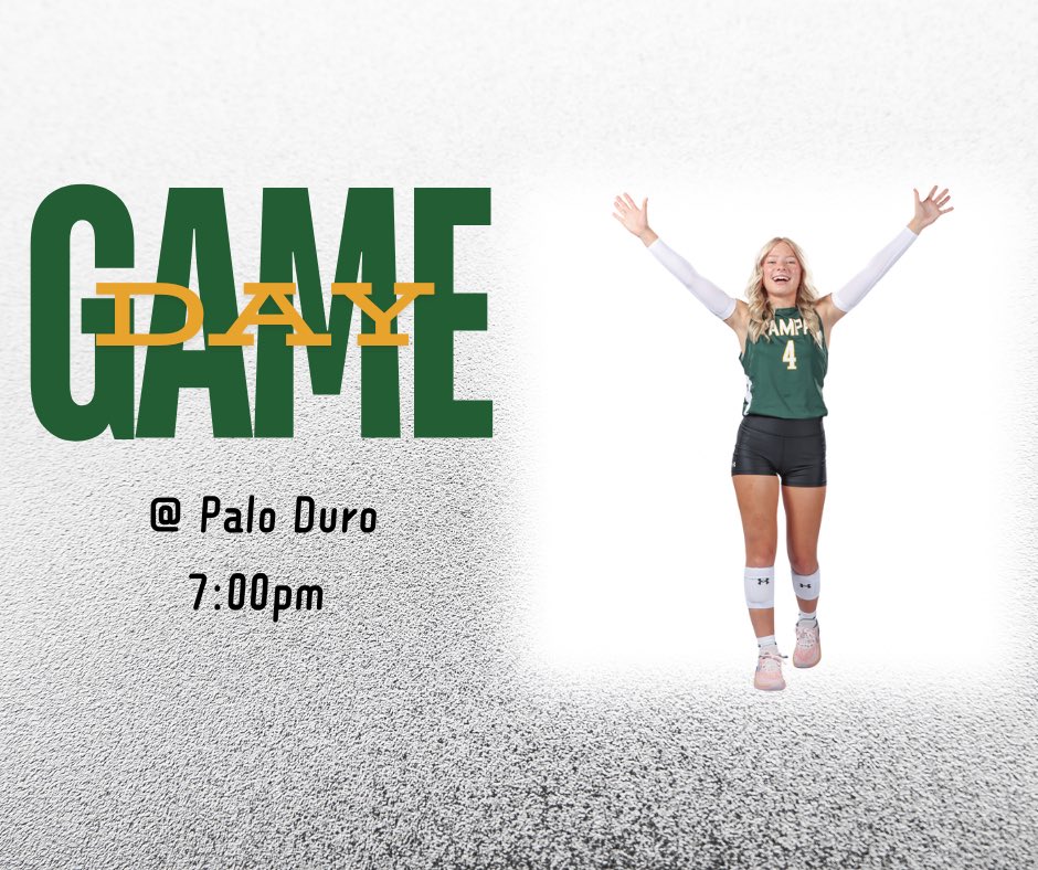 GAME DAY🌾🏐

🆚 Palo Duro
📍 PD
⌚️ 5, 6, 7pm
💻 Harvester Sports Network