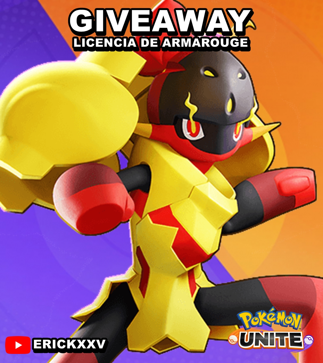 🔥 ARMAROUGE EN POKÉMON UNITE! 🔥

Giveaway para la nueva licencia de #PokemonUnite 

REQUISITOS:
- Follow <a href="/ErickkXXV/">Erick De Lira</a> 
- Like + Repost

BONUS: 
- Suscribete a mi canal de Youtube

🥳 Los ganadores serán anunciados el día del lanzamiento oficial del nuevo Pokémon!