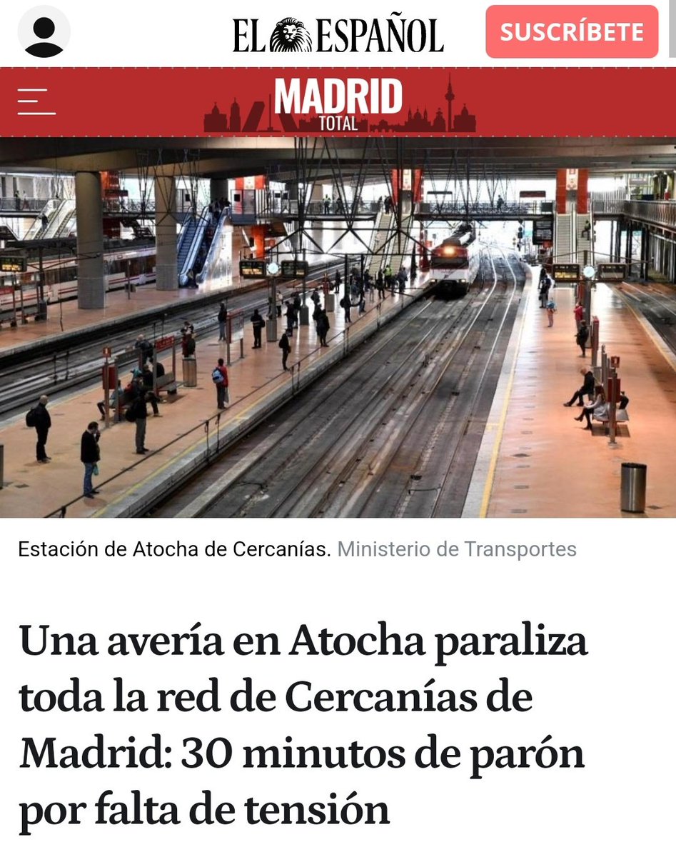 Sr. <a href="/oscar_puente_/">Óscar Puente</a> ¡ya está bien!
❌️ El tren de #Sevilla a #Málaga averiado dos veces en menos de 24 horas.
❌️ Caos en Chamartín.
❌️ Avería en Atocha.

Y así todos los días...