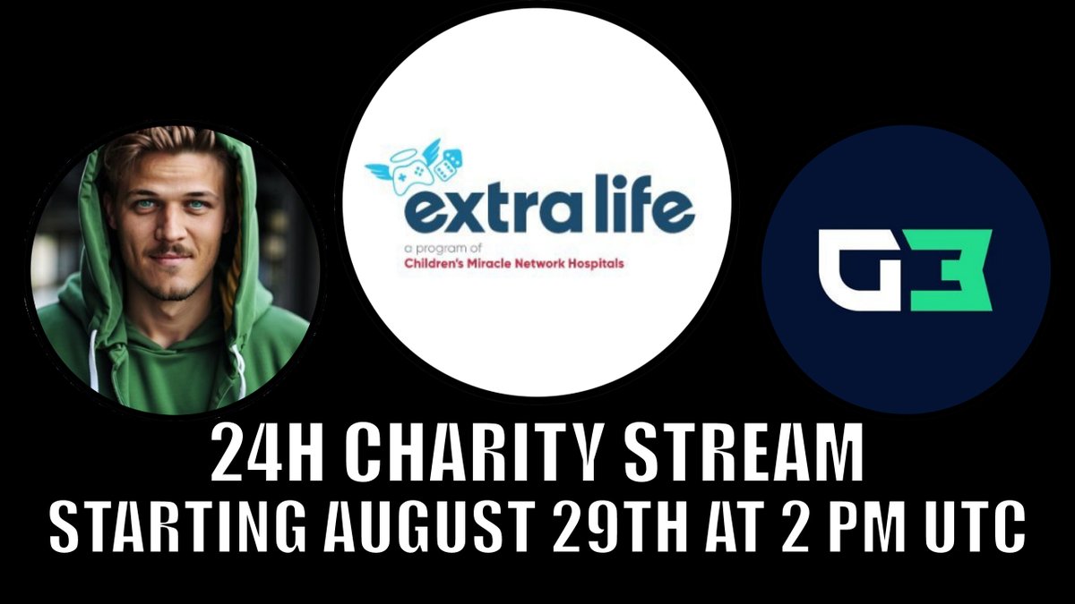 With all the negativity in the world, I love seeing stuff like this!

🚨24 Hour Charity Stream for <a href="/ExtraLife4Kids/">Extra Life</a> 🚨
👉Kicking off on August 29th at 2 PM UTC
🌟Hosted by <a href="/SamSteffanina/">Sam Steffanina</a> and @GAM3Sgg_ 

Show your support for a good cause!

#web3gaming #CryptoGaming
