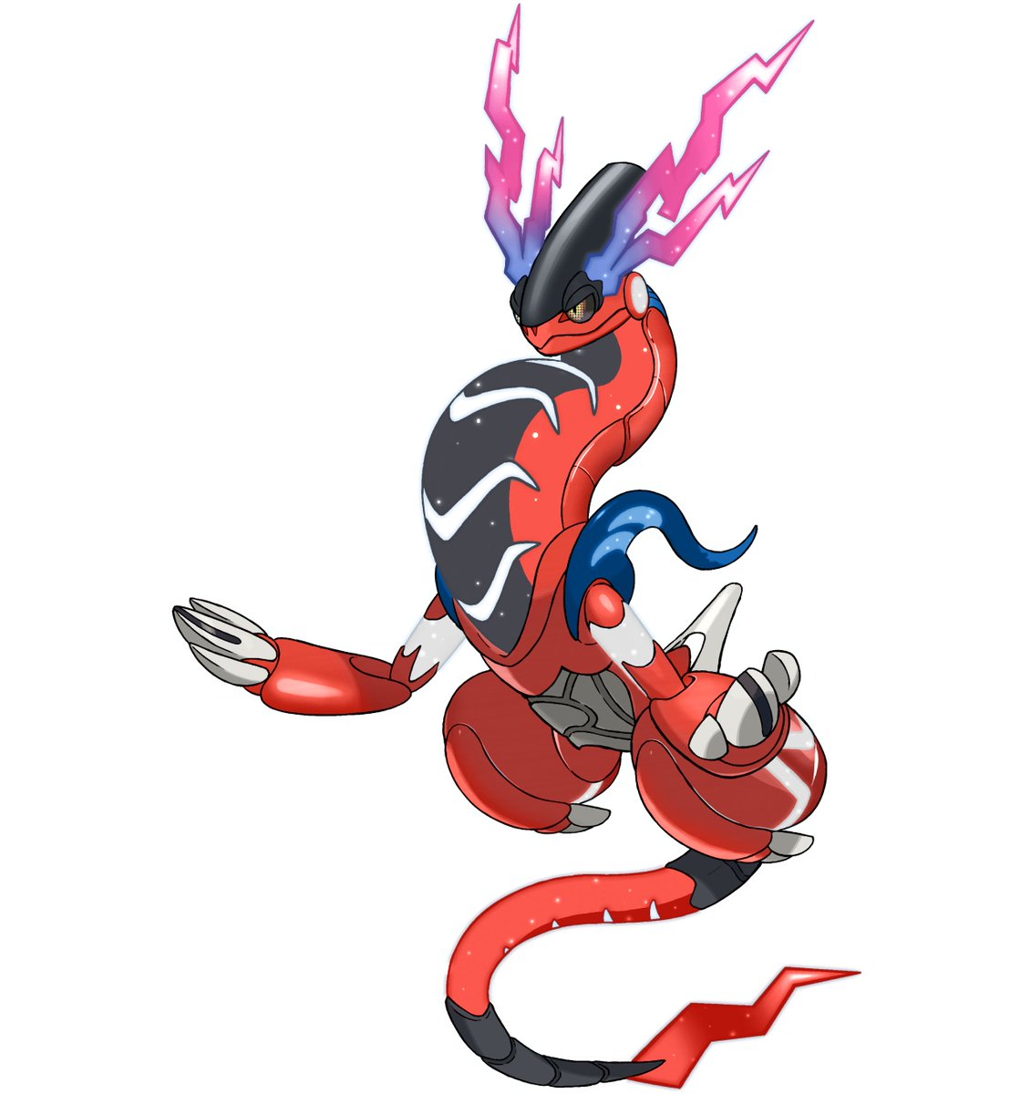CardnlH's tweet image. Next round of Pokemon form Color Swaps, this time for Koraidon and Miraidon!
