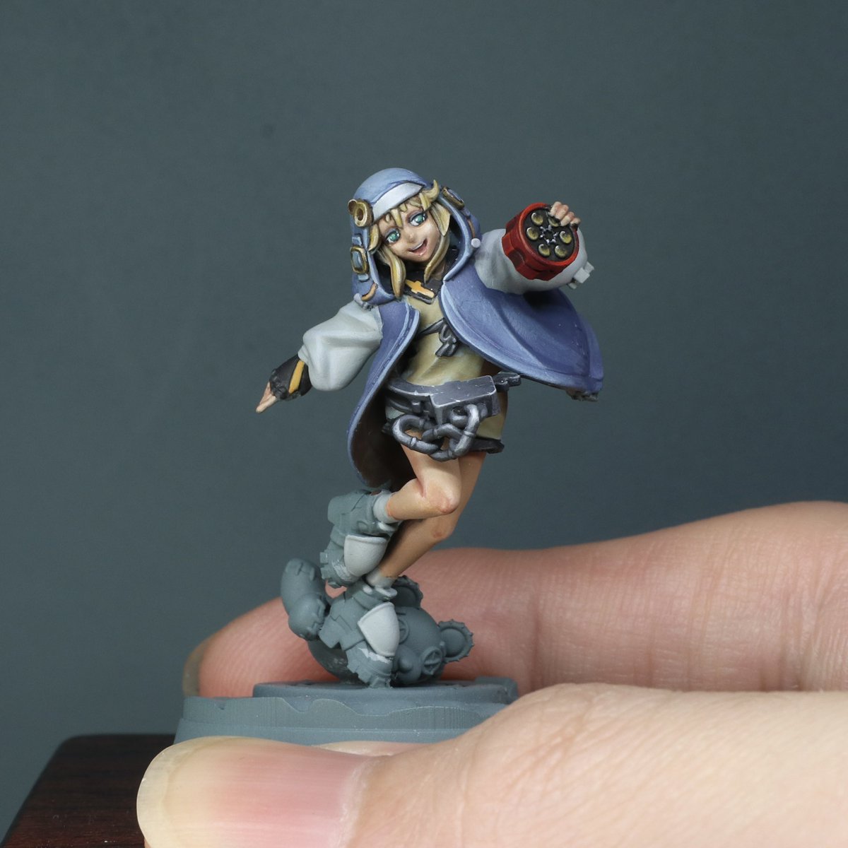 Bridget miniature painting from guilty gear!
#GuiltyGear