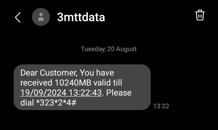 Physayo's tweet photo. After I completed my exams today, I received a whooping sum of 10gb from @3MTTNigeria because i participated in the last weekly reflection, I was so happy ehn 😅 😭 😂.
I want to say a very big thank you to @bosuntijani and @3MTTNigeria, I really appreciate this.
#3MTTLearning https://t.co/n1sTCo6IN5