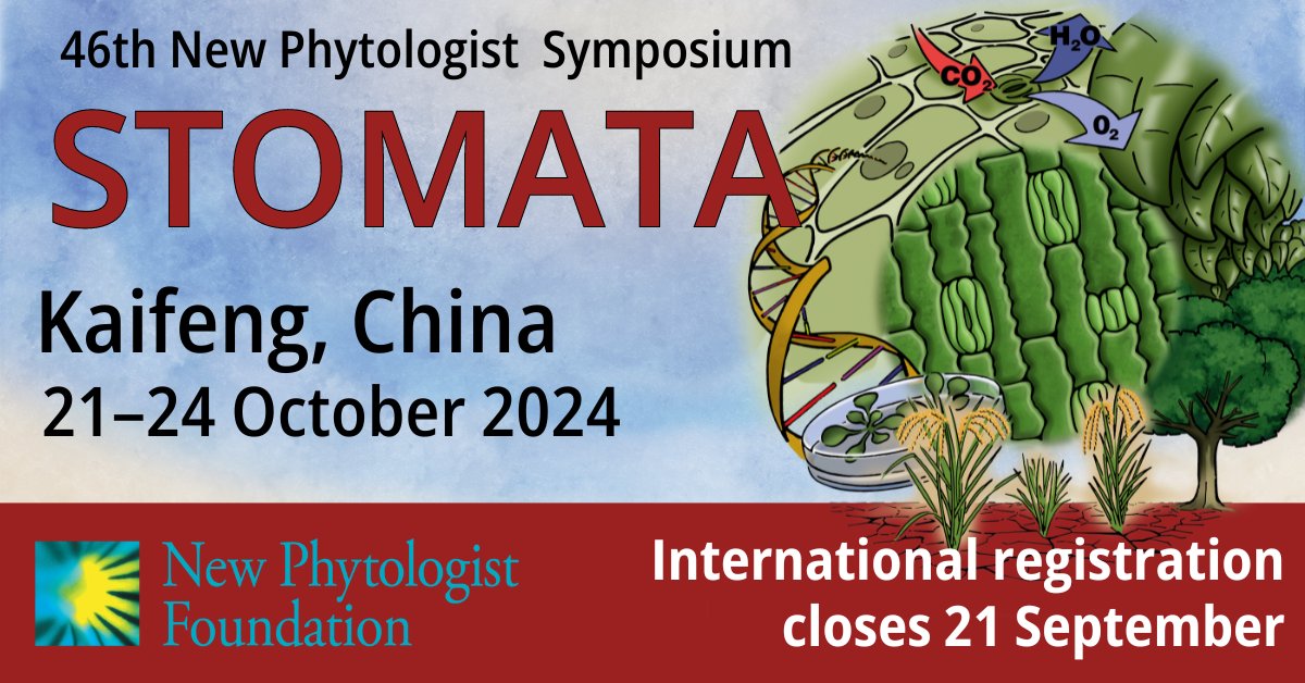 We've just released the programme for #46NPS: Stomata with nearly 40 talks, and over 60 posters. Will you be joining me in Kaifeng this October? International registration will close on 21 September.

npf-events.evessiocloud.com/46NPS/en/page/…