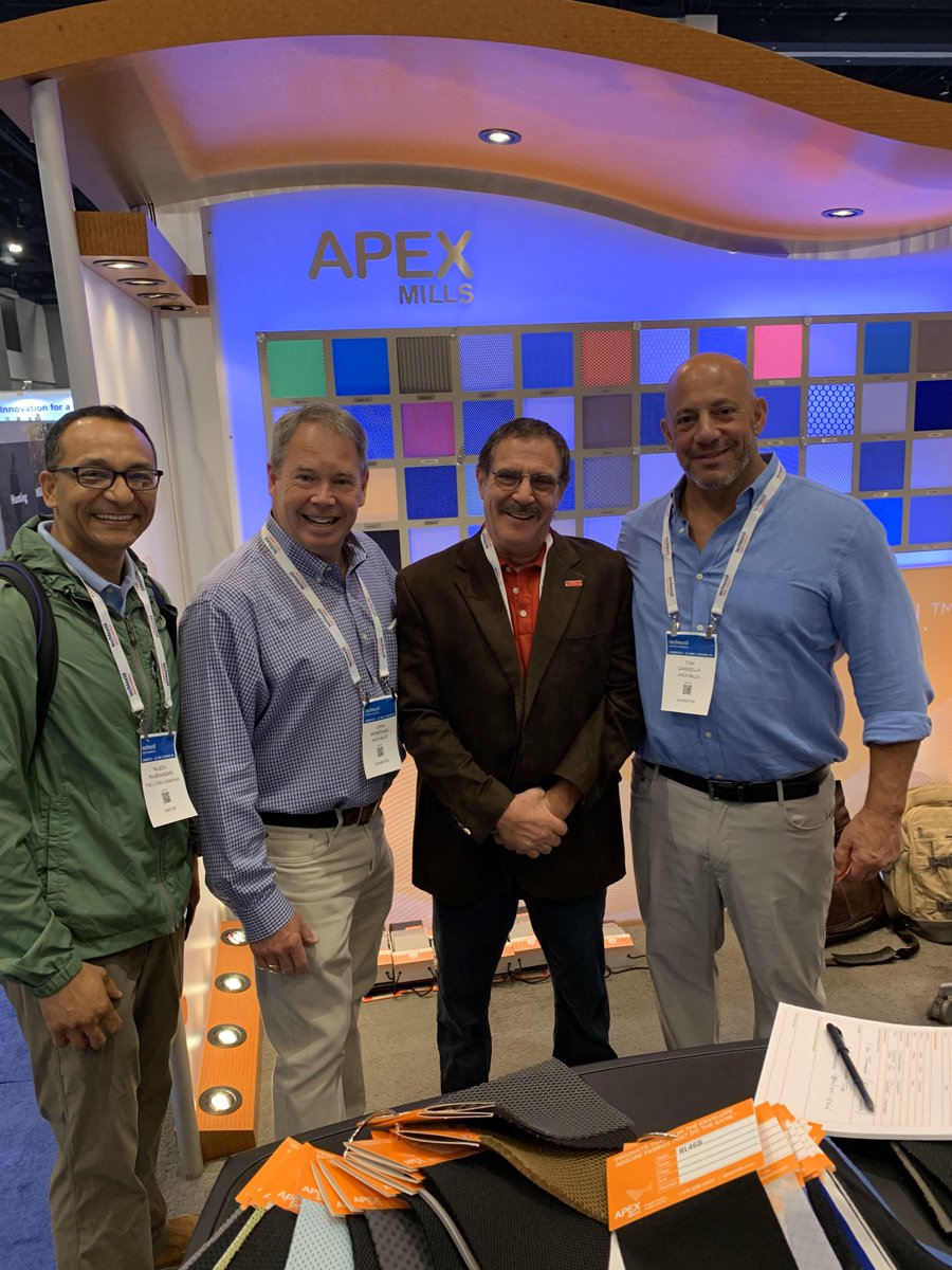 Join Apex Mills textile experts for in-depth discussions on solving your critical textile needs with solid knits, mesh/nettings, elastics and 3D spacer fabrics. Visit Booth #1806 at Techtextil Aug. 20-22 in Raleigh Convention Center, Raleigh, NC.