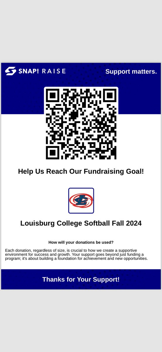 OH SNAP!! Join our Fall Louisburg College Fundraiser for Spring break travel, food and other expenses!! 🤩🥳