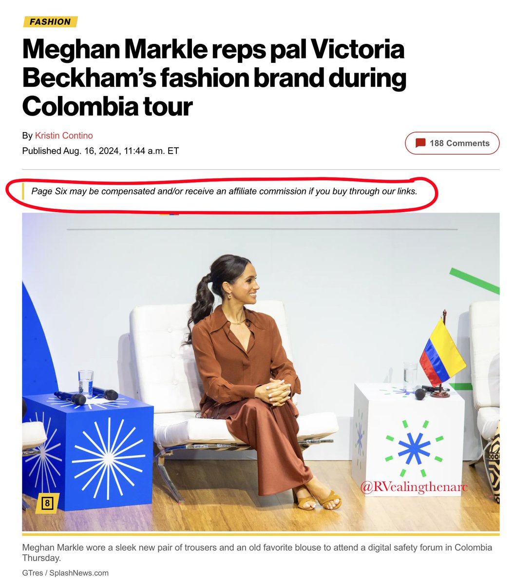 RVealingthenarc's tweet photo. It’s interesting how Meghan Markle reportedly fell out with Victoria Beckham, yet she’s still rocking her clothing line—possibly even merching it. I guess for her, money really does trump all! 👀💰 #MeghanMarkle #VictoriaBeckham #FashionDrama #Merching #CelebrityFeuds #RoyalTea https://t.co/FtNphiyQlK