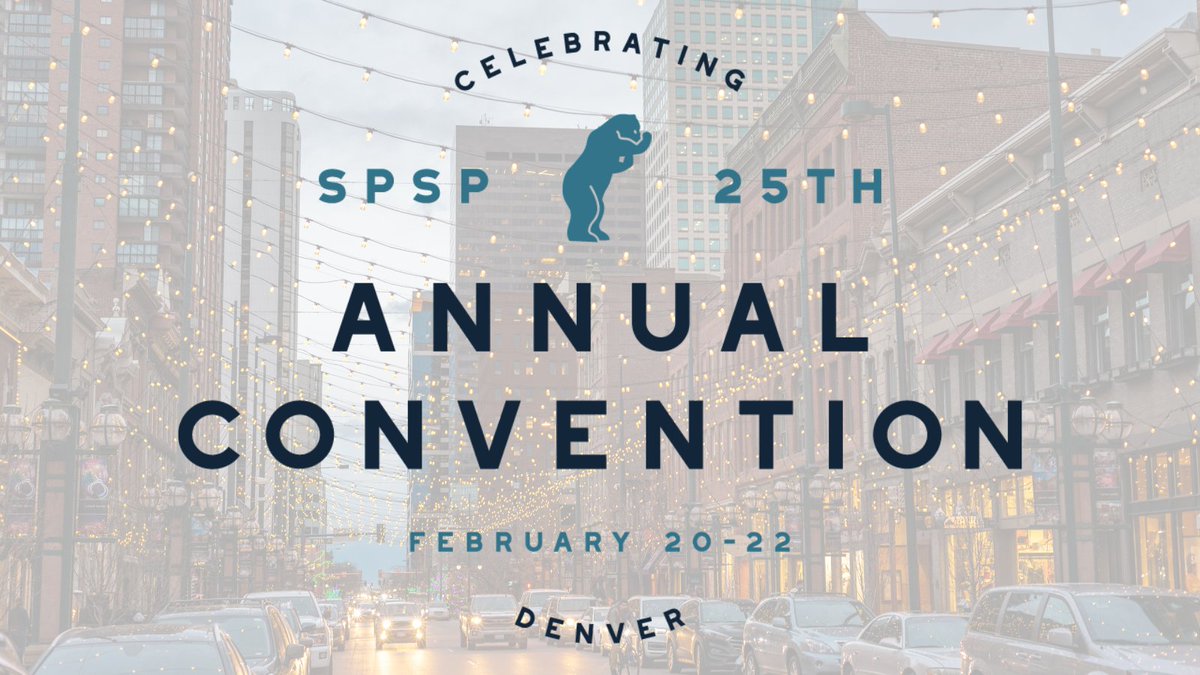 📣Attention personality and social psychologists📣 There is still time to submit posters and roundtable unconferences for the SPSP 2025 Annual Convention! Check out the #SPSP2025 website for more details and submit before the deadline on September 12!

🔗: ow.ly/HZFo50T2a4I