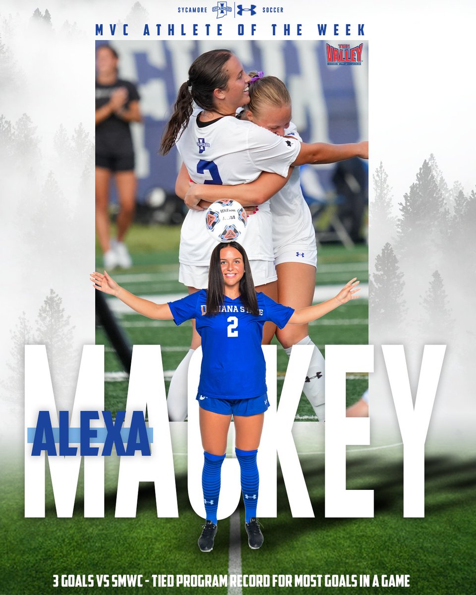 .<a href="/_leximackey_/">Alexa Mackey</a>  named MVC Player of the Week following her play in the home opening match against SMWC last Thursday!

➡️gosycamores.com/news/2024/8/20…

#MarchOn