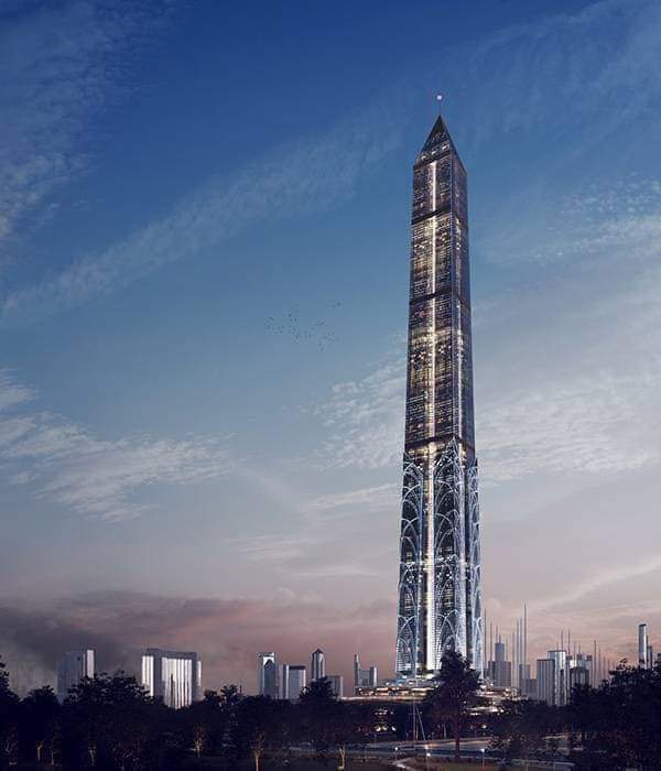 مصر تبني اطول برج في العالم .. 🇪🇬
تصميم برج المسلة العاصمة الادارية الجديدة يُعد أطول برج في العالم تصميم متميز طراز فريد لعشاق الذوق الرفيع، ويبلغ طول برج المسلة نحو 1000 متر مربع ويفوق ارتفاعه برج خليفة في دبي؛ حيث يبلغ طول برج خليفة نحو 868متر مربع.