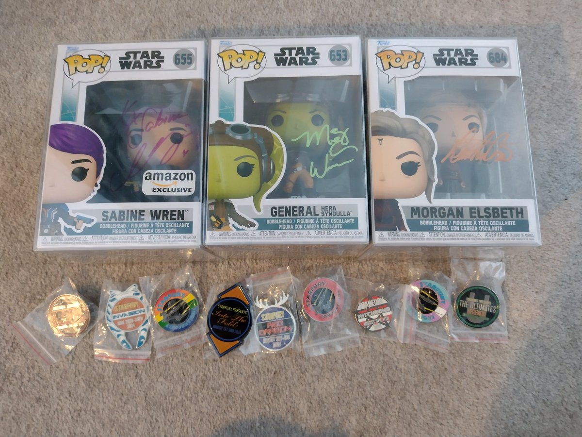 Thank you <a href="/starfuryevents/">Starfury Conventions</a> for my amazing prize. These will be proudly on display to commemorate a great weekend.  #invasion2024 #starfury