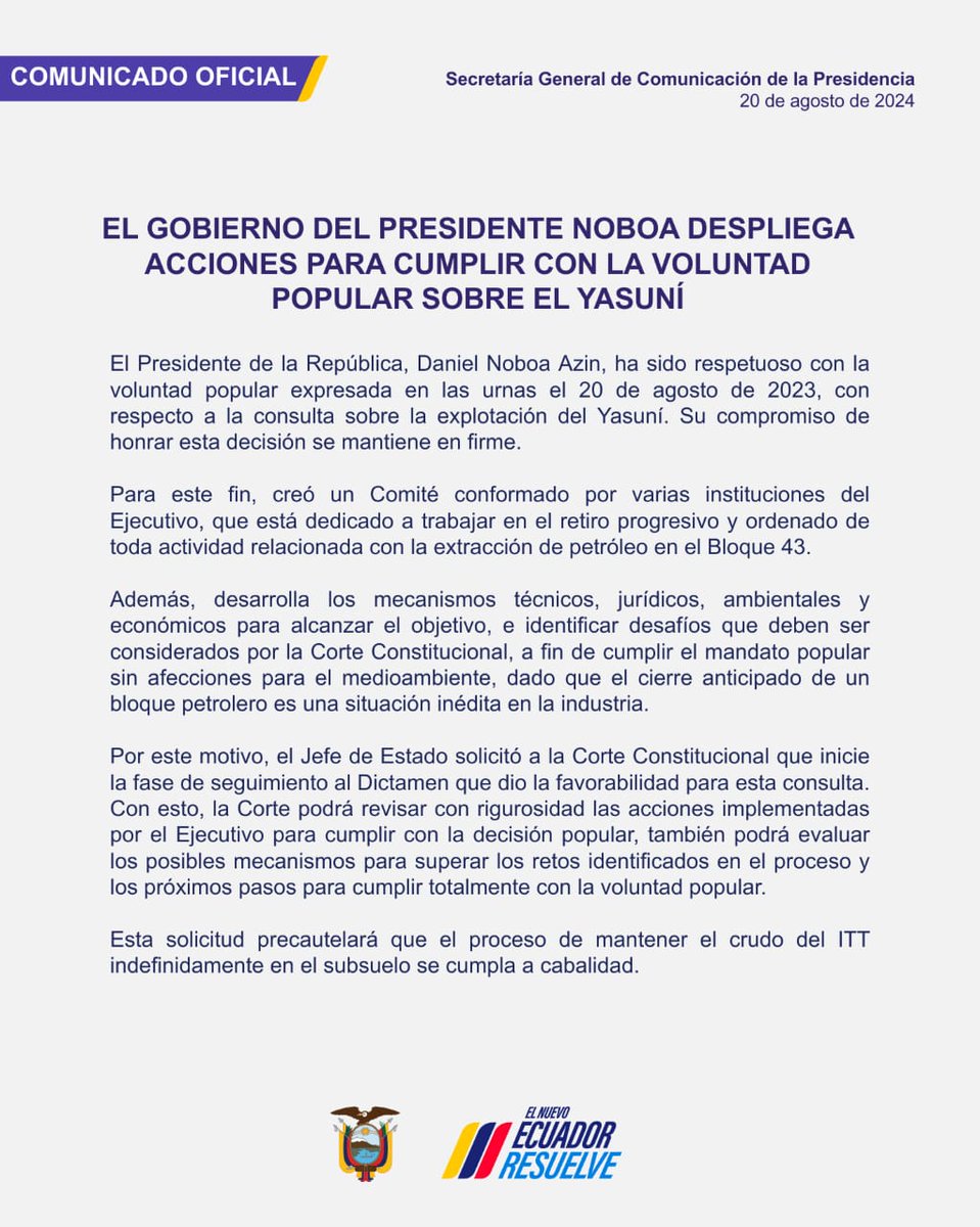 Presidencia_Ec's tweet photo. A la ciudadanía: 

#ElNuevoEcuadorResuelve https://t.co/Tqqm1boVPW