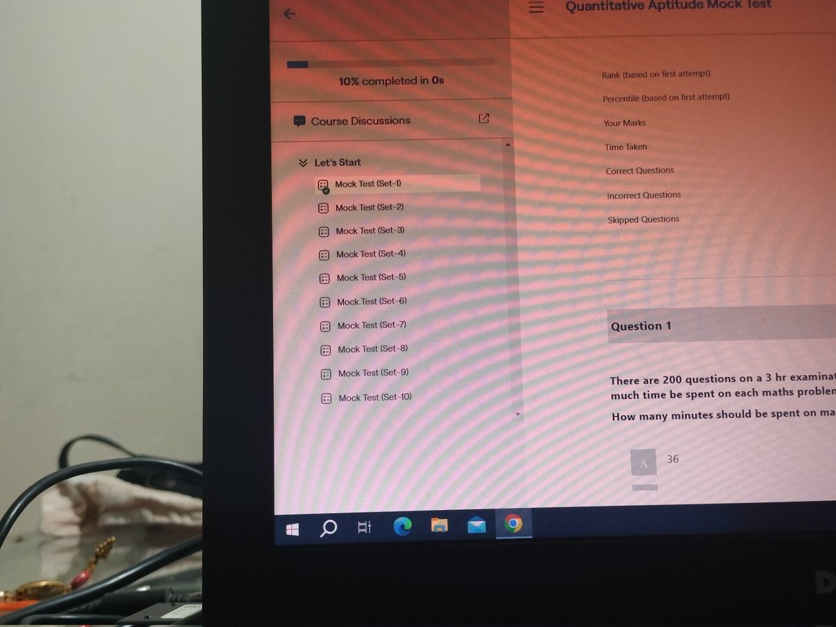Jasnah_shallan's tweet image. Skipped coding in the middle of #100DaysOfCode for 2 days now.
Planning to get back on track with college starting again tomorrow.

Rakshabandhan ends -&amp;gt; back to same old life

Just did this aptitude mock test from #CodeHelp by lovebabbar