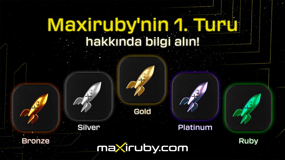 MaxirubycomTR's tweet photo. Her yatırım bütçesine göre değerli projelere yatırım yapacağınız turlar hakkında bilgi alın.

🔶Bronze
🔹Silver
🏅Gold
💎Platinum
♦️Ruby

Önümüzdeki günlerde heyecan dolu bir dönem bizi bekliyor! https://t.co/IuHUl3IICL