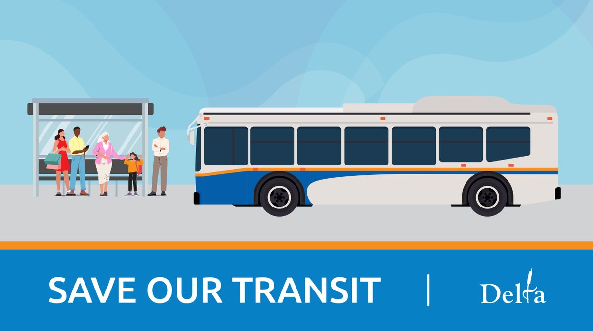 CityofDeltaBC's tweet photo. 🚍Join the Campaign!🚍
Over 650 people have already signed the petition to Save Our Transit in Delta. Add your voice and help protect vital bus service!
Sign the petition and learn more about how to get involved at https://t.co/aM0LA4dpc4.
#DeltaBC #SaveOurTransit https://t.co/Bc24CH3yyD