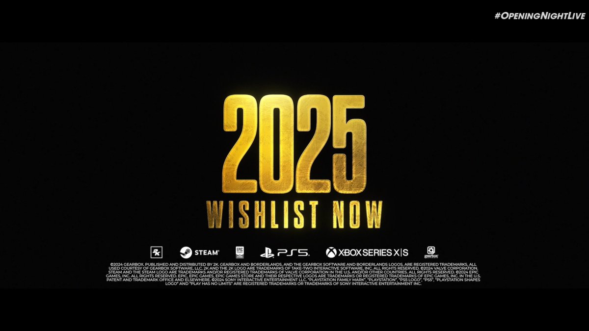 Wario64's tweet photo. Borderlands 4 announced coming 2025 https://t.co/ugwNhNtuj0