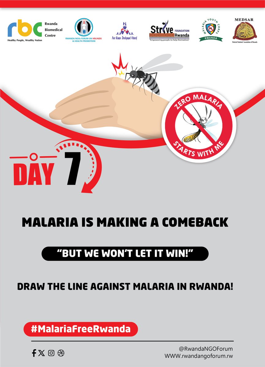 medsar_rwanda's tweet photo. To our incredible supporters and followers, thank you for championing the fight against malaria!
Your advocacy for prevention&amp; treatment will leave a mark on the fight against malaria. 

Let's continue this journey together. #MalariaFreeRwanda #ZeroMalariaStartsWithMe
@Knooliet https://t.co/4T7Uh3niQm