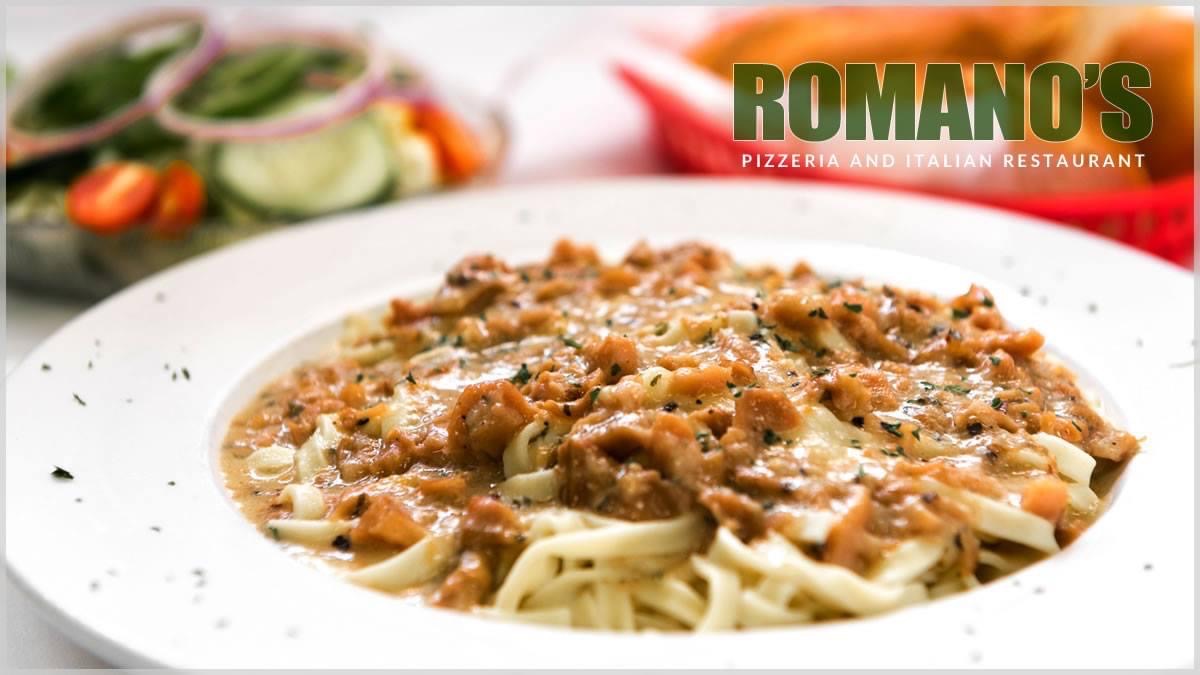 Romano’s Linguine with white or red clam sauce!
Also available with rigatoni , fettuccine, spaghetti, cappelini or Cavatelli noodles !
romanostromboli.com