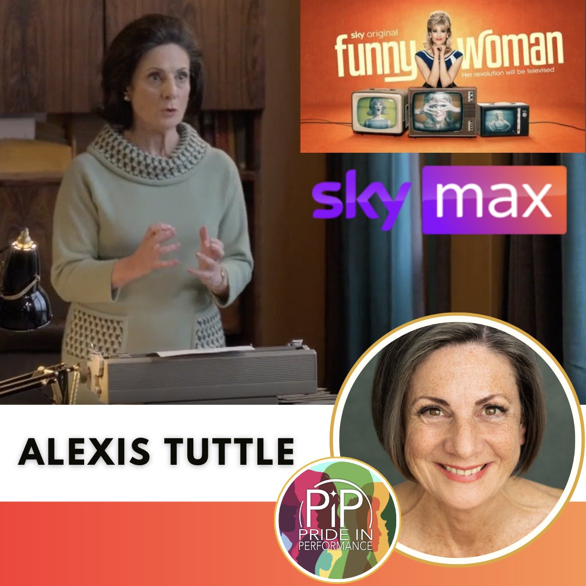 CHECK OUT OUR VERY OWN ALEXIS TUTTLE 
app.spotlight.com/profile/8418-5…
Starting tonight watch <a href="/AlexisTuttle/">Alexis Tuttle</a> returning as Eunice in Season 2 of #FunnyWoman on <a href="/skytv/">Sky TV</a> <a href="/NOWTV/">NOWTV</a> and we can't wait! 
#WorkingActor
#ActorsLife 
#PositivelyPiP