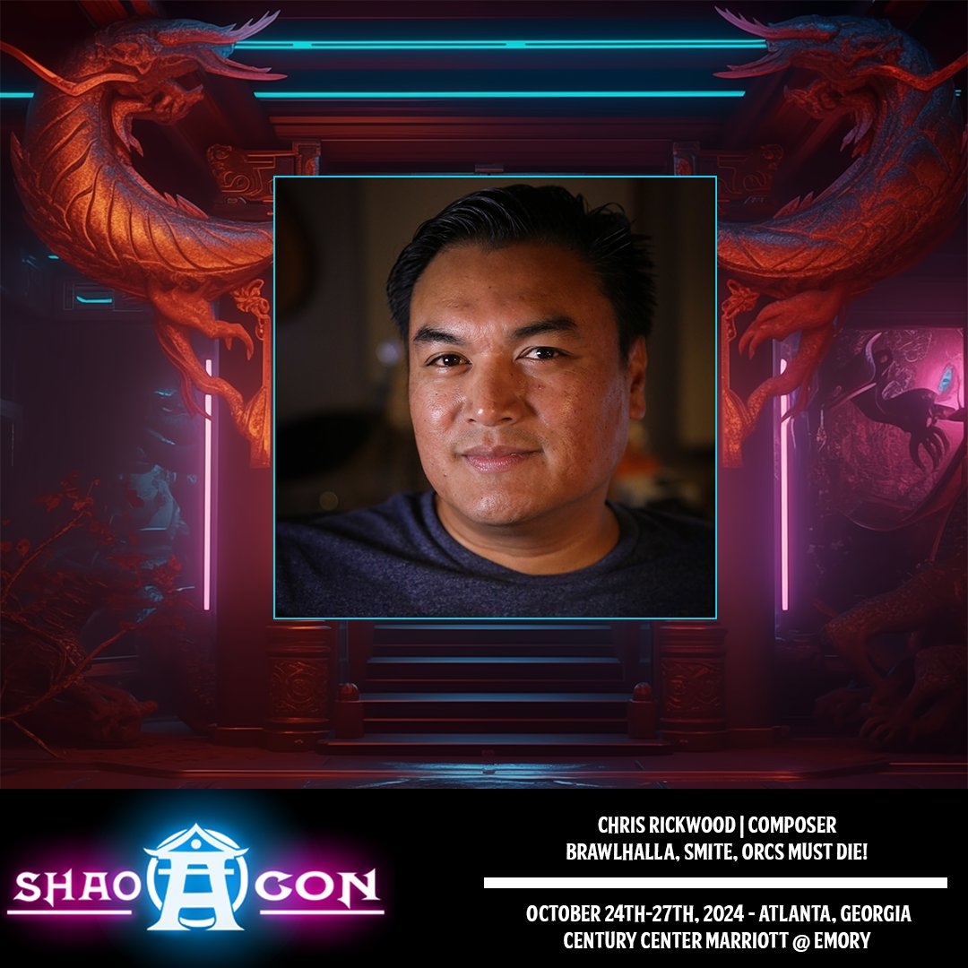 With the Power of Breathtaking Battle Themes, composer <a href="/chrisrickwood/">Chris Rickwood</a> joins the Champion roster at #ShaoCon!