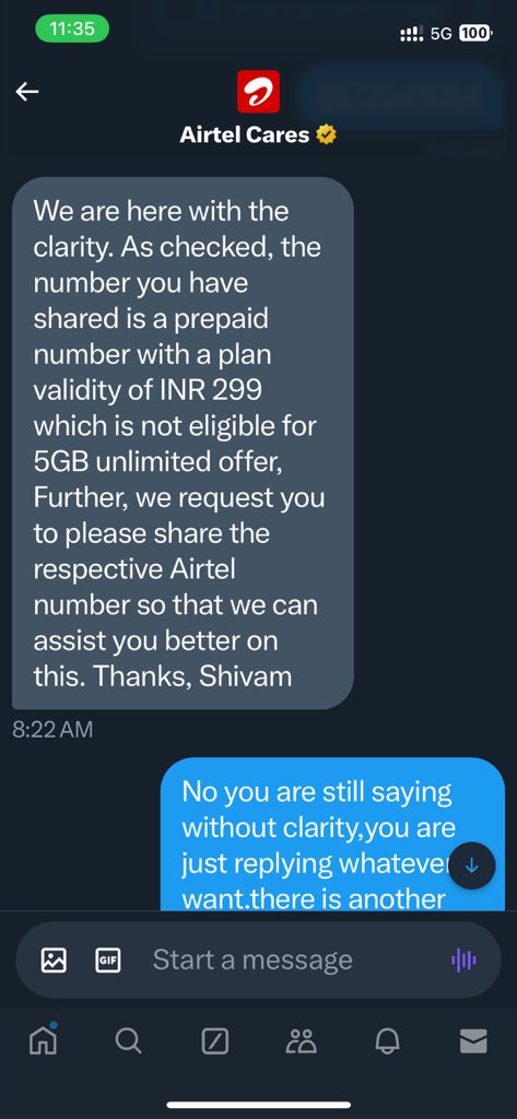 ekonite's tweet photo. @airtelindia @TRAI @airtelcare

Shameless….pathetic.no resolution https://t.co/XIxKPmY7ot my direct number but no one even called me https://t.co/8kWqe480W5