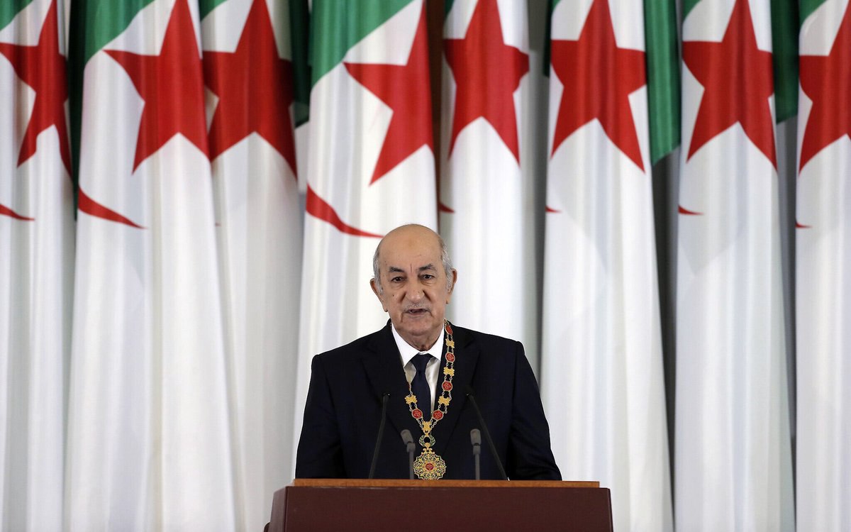 MundalaZoe's tweet photo. JUST IN: 🇩🇿 🇵🇸 Algerian President Abdelmadjid Tebboune says he will never abandon Palestine. 

"I made a promise and the army is ready as soon as the borders are opened and our trucks are allowed to enter. Within 20 days, we will build three hospitals, send hundreds of doctors." https://t.co/j5MlhtpUxV