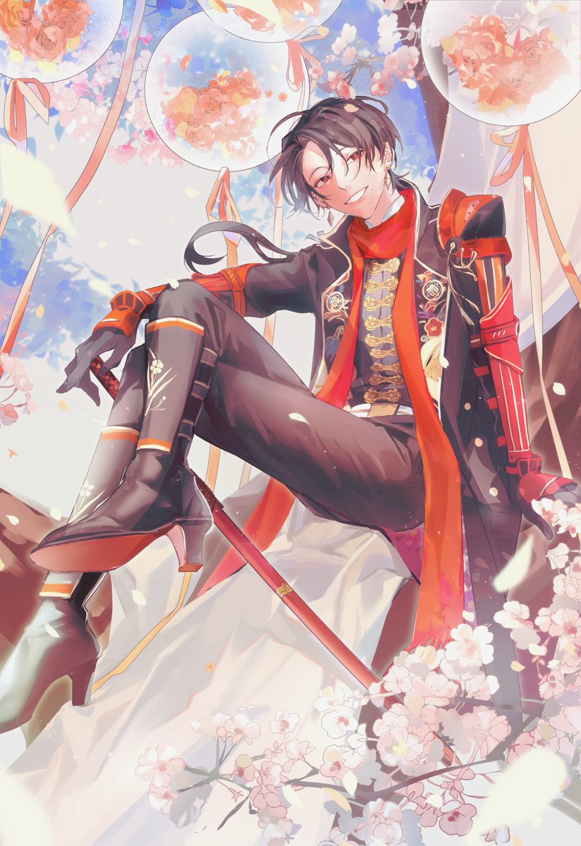 超大遅刻したとしてもちゃんと描きあげた
愛してるよ🥹🫶

# 8月5日は刀帳番号85番加州清光の日  
# 刀帳No85で8月5日は加州清光の日