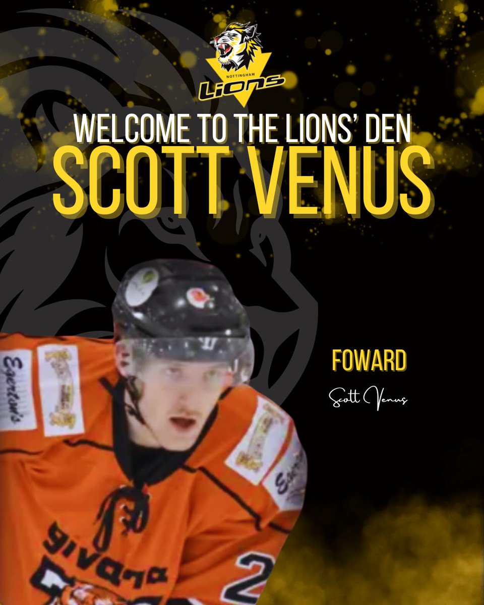 _TheLionsPride's tweet photo. We are pleased to announce the signing of Scott Venus this season.
The 31 year old gritty winger will be a great asset to the forward lines this season.
Scott has played 182 regular games plus 12 Cup games, along the way picking up 330 PIMS.
#ROARtalent https://t.co/U9G2jaF02S