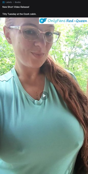Today's @OnlyFans Post  https://t.co/QukgdVoTco  New Short Video Release!    Titty Tuesday at the Ozark<a class="tags" href="/tag/onlyfans">@onlyfans</a><a href="/tag/porn"class="tags"><span>#porn</span></a><a href="/tag/redhead"class="tags"><span>#redhead</span></a><a href="/tag/ginger"class="tags"><span>#ginger</span></a><a href="/tag/bigboobs"class="tags"><span>#bigboobs</span></a><a href="/tag/pornhub"class="tags"><span>#pornhub</span></a><a href="/tag/xxx"class="tags"><span>#xxx</span></a>