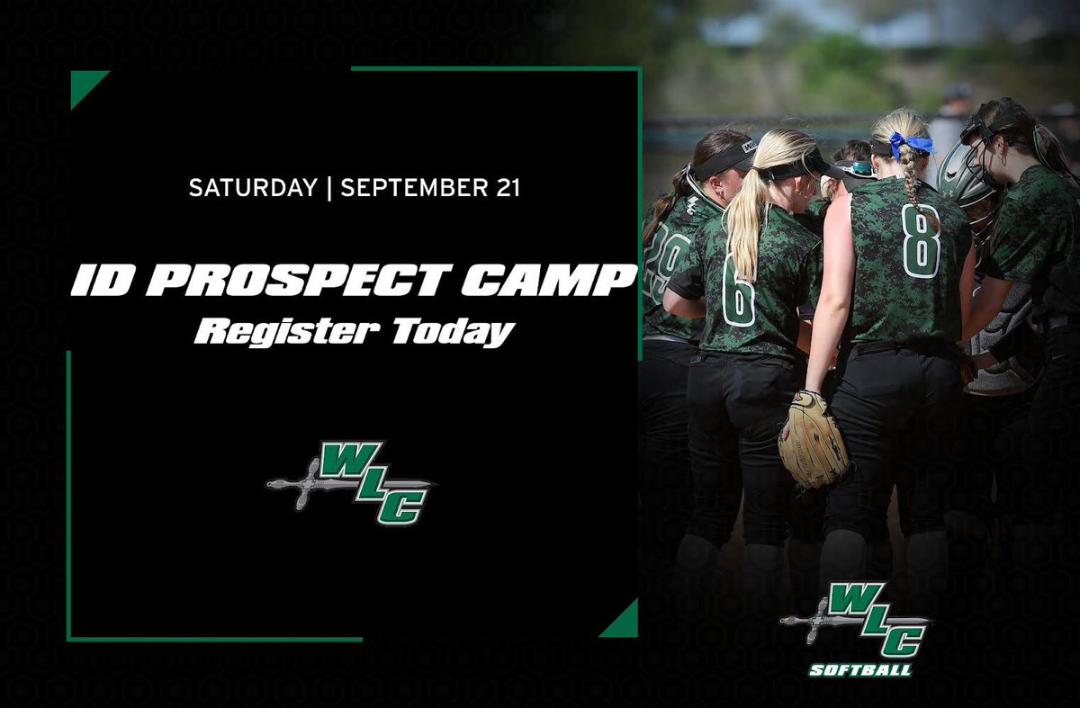 🚨Register today🚨

Use the link to register for our ID Prospect camp on September 21st. We’d love to see you there!

softball.wlcsportscamps.com/id-camp.cfm

#warriors #WLC #camp