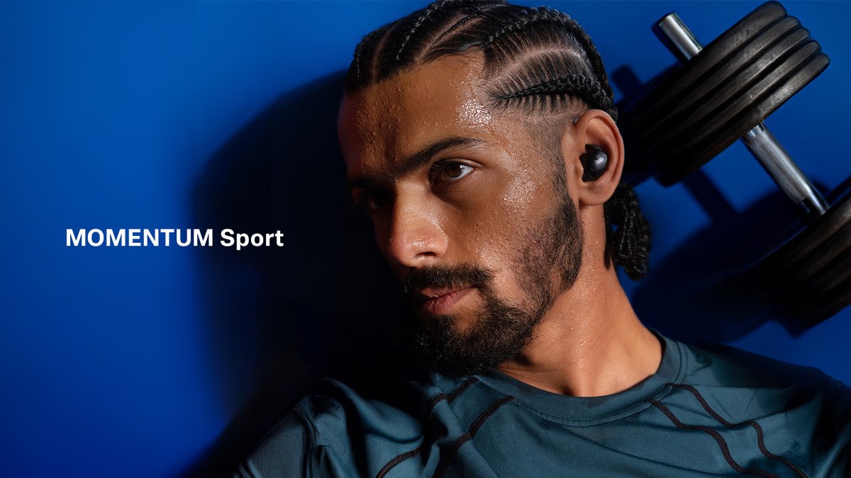 Si vas al gimnasio, MOMENTUM Sport es tu compañero de entrenamiento ideal, gracias al nuevo transductor de 10 mm que brinda sonido deportivo potente para que puedas esforzarte al máximo.

#Sennheiser #MOMENTUMSport