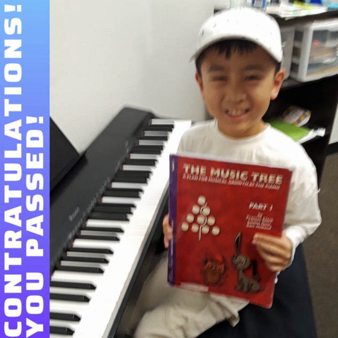 FpaAcademy's tweet photo. Congratulations, Olivier, you passed your 2nd #piano book! Great work! #folsomkids #kidsachieve #pianorocks #pianolessonsforkids https://t.co/a4VSSJBN30
