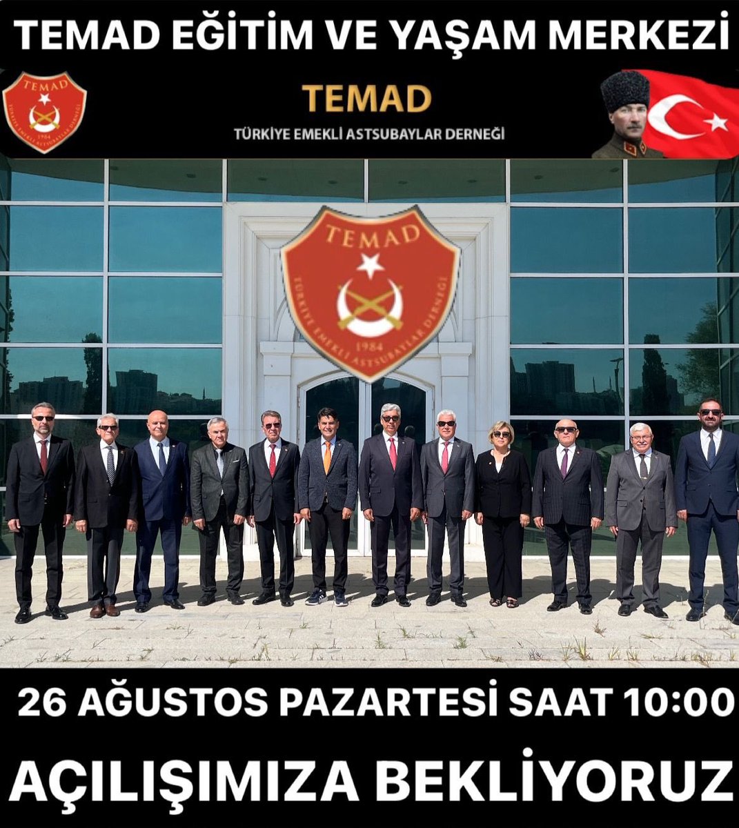 DurgenHamza's tweet photo. TEMAD Eğitim ve Yaşam Merkezimizin Açılışına Bekliyoruz.
TEMAD GENEL MERKEZ YÖNETİM KURULU https://t.co/NRFeTfDpwM