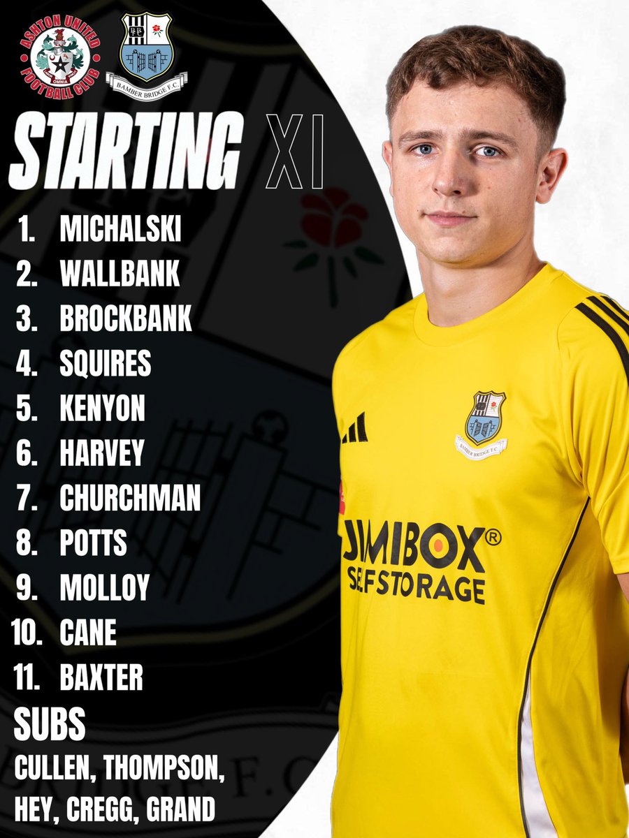 BamberBridgeFC's tweet photo. Your Bamber Bridge lineup for today

#UpTheBrig https://t.co/koRgq1GhBz
