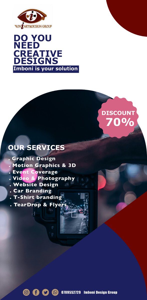 GeorgeSalomo1's tweet photo. Do you need creative posters,Promotional Video,Animations,T-shirt branding,Flyers&amp;Tear Drops, Car Branding and other communication tools through Motion Video,Graphic Designs just call the number on post @harerimana_tito @kemnique @Agapipigato  @DimitrieSissi  @allysoudy https://t.co/lITloJGhig
