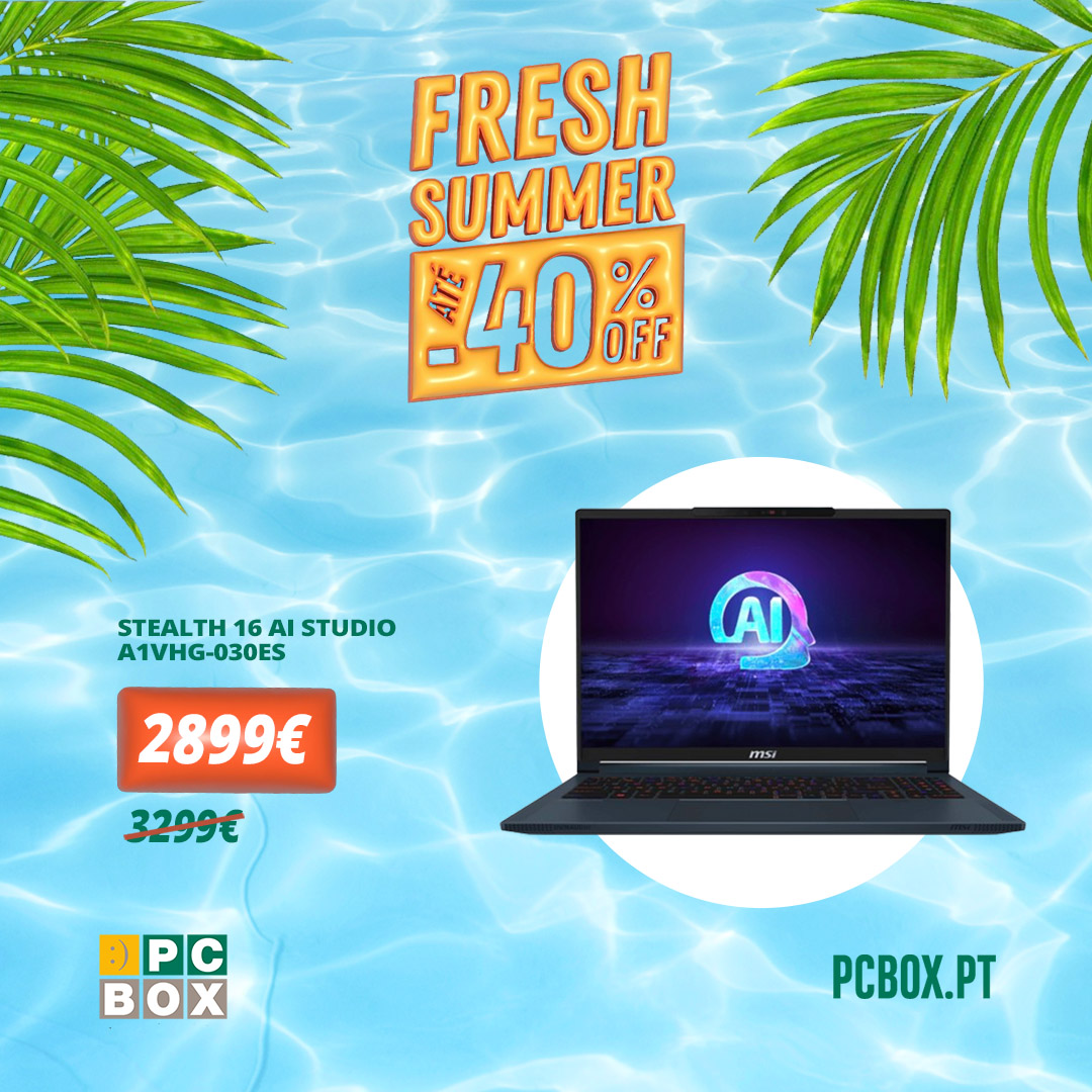 PcboxPt's tweet photo. Hoje destacamos mais três portáteis MSI que oferecem o equilíbrio perfeito entre desempenho e durabilidade. 💻⚡ Confere todos os modelos disponíveis no link  e encontra o teu! 🔗🎯 https://t.co/jIOrL7vJDS

#pcboxportugal #descontosespeciais #tecnologia #setupgaming  #Gaming https://t.co/52KXcqGP0j