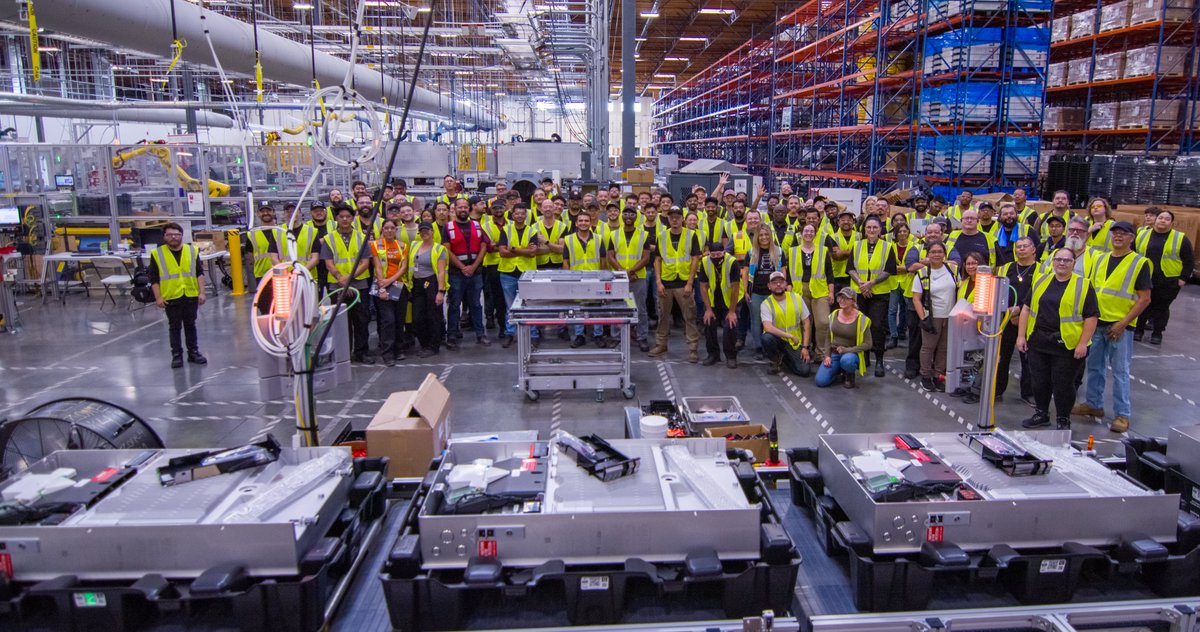 Congrats to the Tesla Nevada team for hitting a new record of more than 500 Powerwalls in a single shift