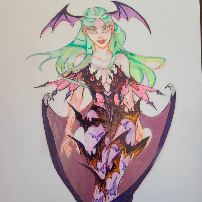 Finish. #morrigan #darkstalkers #fanart 