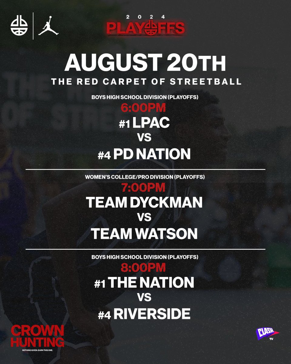 More Crowns to hand out! Playoff action continues at The Red Carpet of Streetball!